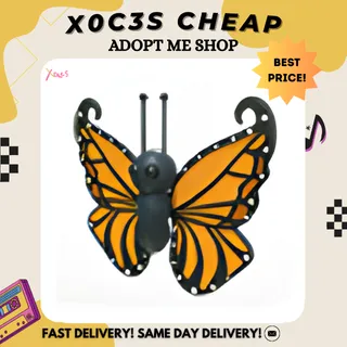 4X ORANGE BUTTERFLY