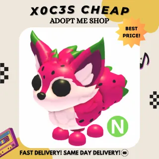 NEON DRAGONFRUIT FOX (NO POTION)