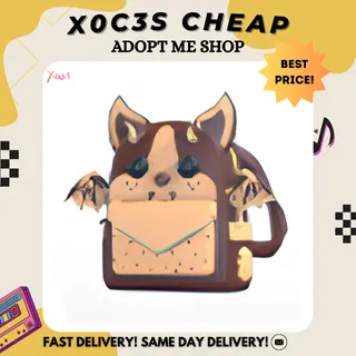 4X CHOCOLATE CHIP BAT DRAGON BACKPACK