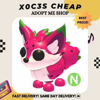 NEON DRAGONFRUIT FOX (NO POTION)