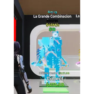 grande combinacion aqua but mine is in my base not the one on the photo mine makes 55M/S