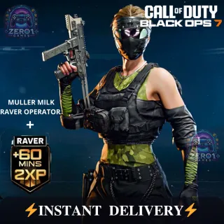 COD Black Ops 7 – Raver Operator Skin + 1 Hour 2WXP Muller Milk Key | GLOBAL CODE ⚡ INSTANT DELIVERY ⚡