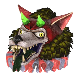 Fasnacht Glowing Blue Devil Mask