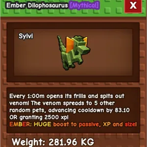 Level 500 Dilophosaurus