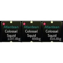 3x Atlantean colossal squid Fisch