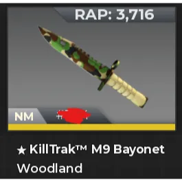 KT m9 Bayonet woodland