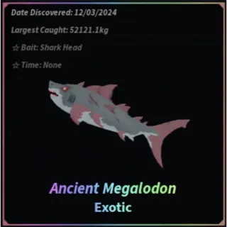 10x Ancient Megalodons FISCH