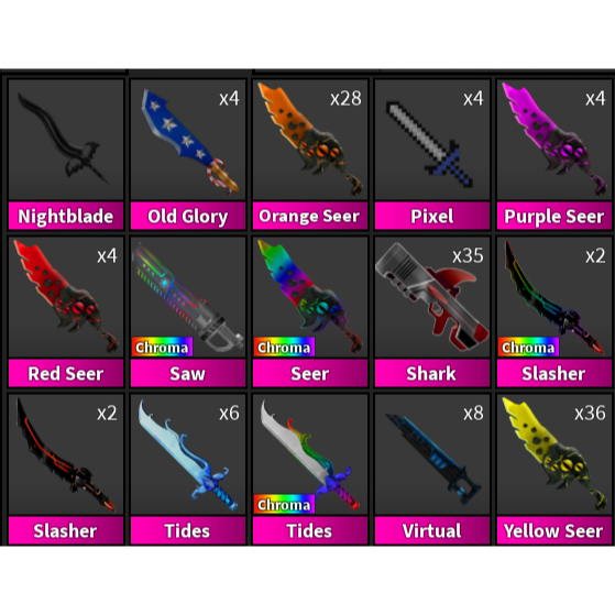 Full mm2 inventory - Murder Mystery 2 Game Item - Gameflip