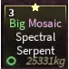 Big Mosaic Spectral Serpent Fisch