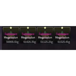 4x Subspace megalodon bundle Fisch