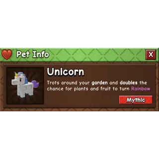 Grow A Garden 2 Unicorn  (mythic)