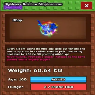 rainbow Hatched Dilo