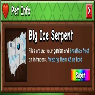 Grow A Garden 2 Big Ice Serpent Top 4 Guild Reward