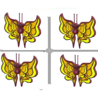 4x amber butterfly                  