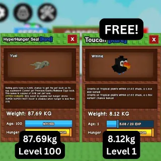 TITANIC HYPERHUNGER SEAL [87.69kg | 5.68% Passive] + FREE TITANIC Toucan