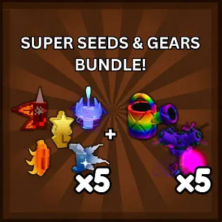 x5 Super Seeds & Gears Bundle | Grow a Garden 2