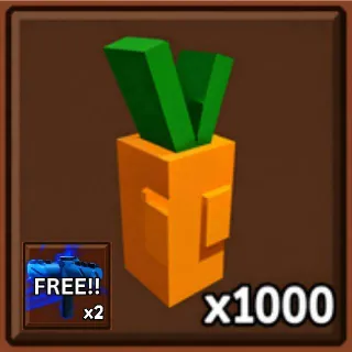 x1000 Carrots + FREE x2 Rare Sprinkler | Grow a Garden 2