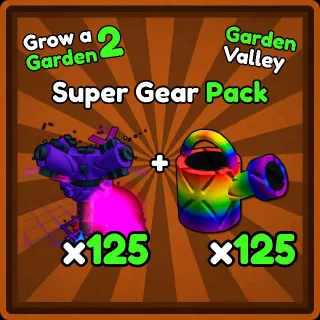 x125 Super Sprinkler + x125 Super Watering Can | Grow a Garden 2