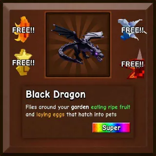 Black Dragon + FREE Super Seed | Grow a Garden 2