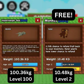 GODLY HYPERHUNGER SEAL [100.36kg | 6.30% Passive] + FREE GODLY Monkey