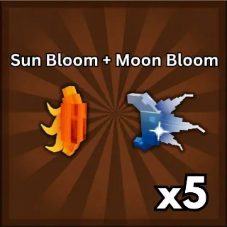 x5 Sun Bloom Seed & x5 Moon Bloom Seed | Grow a Garden 2