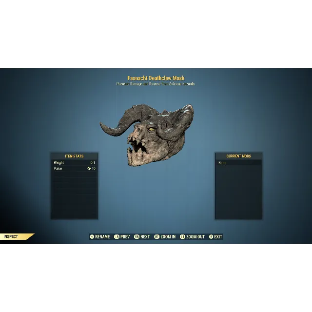 Deathclaw Mask - Fallout 76 Game Items - Gameflip