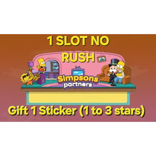 1 Slot Simpsons Partners Event No RUSH