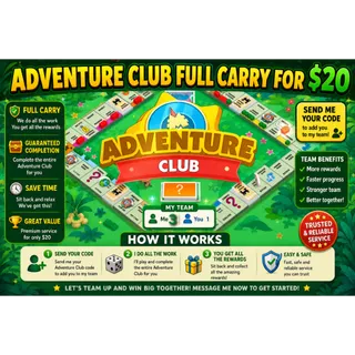 Wonderland Adventures Club event 3 Slot Full Carry (Read Description)