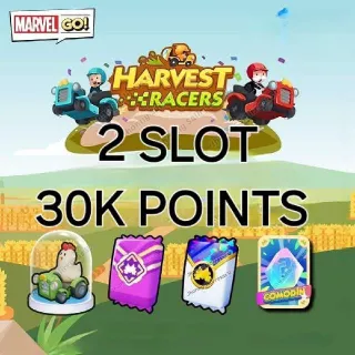 2 Slots Harvest Racers Carry 30k points Monopoly Go