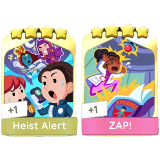 Heist Alert & ZAP! Golden Blitz Monopoly Go