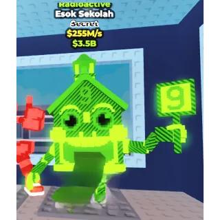 Steal a Brainrot - Esok Sekolah Radioactive $255M/s