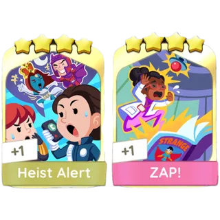 Heist Alert & ZAP! Golden Blitz Monopoly Go