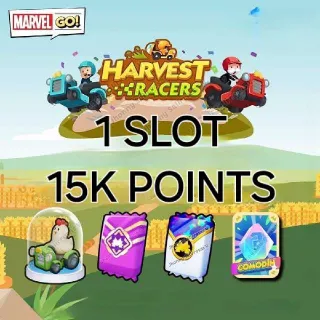 1 Slots Harvest Racers Carry 15k points Monopoly Go