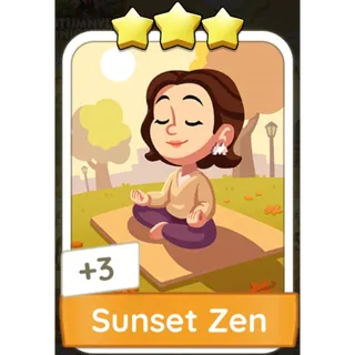 Sunset Zen Monopoly Go
