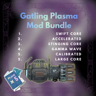 New Gatling Plasma Plans x6 Bundle