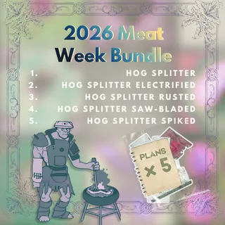 Meat Week All Hog Splitter Plans x5 Bundle