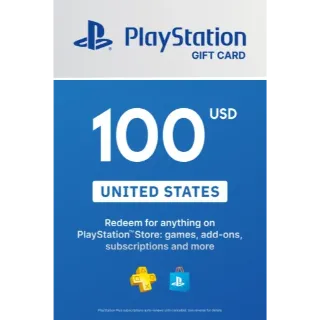 $100.00 US PlayStation Store - Great Price!