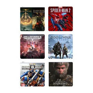 Game Library with 8 PlayStation 5 Games