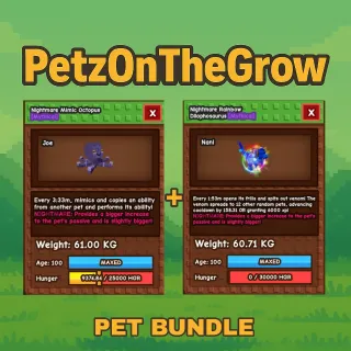 HUGE NIGHTMARE MIMIC + NIGHTMARE RAINBOW DILOPHOSAUROS