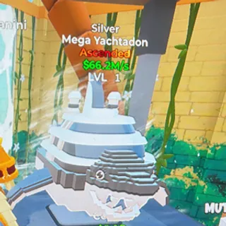 silver mega yachtadon