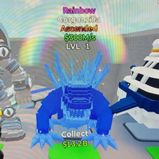 rainbow gorgonzilla