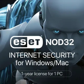 ESET NOD32 Internet Security for Windows & macOS (1 Year)