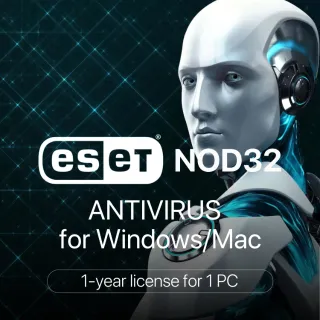 ESET NOD32 Antivirus for Windows & macOS (1 Year)