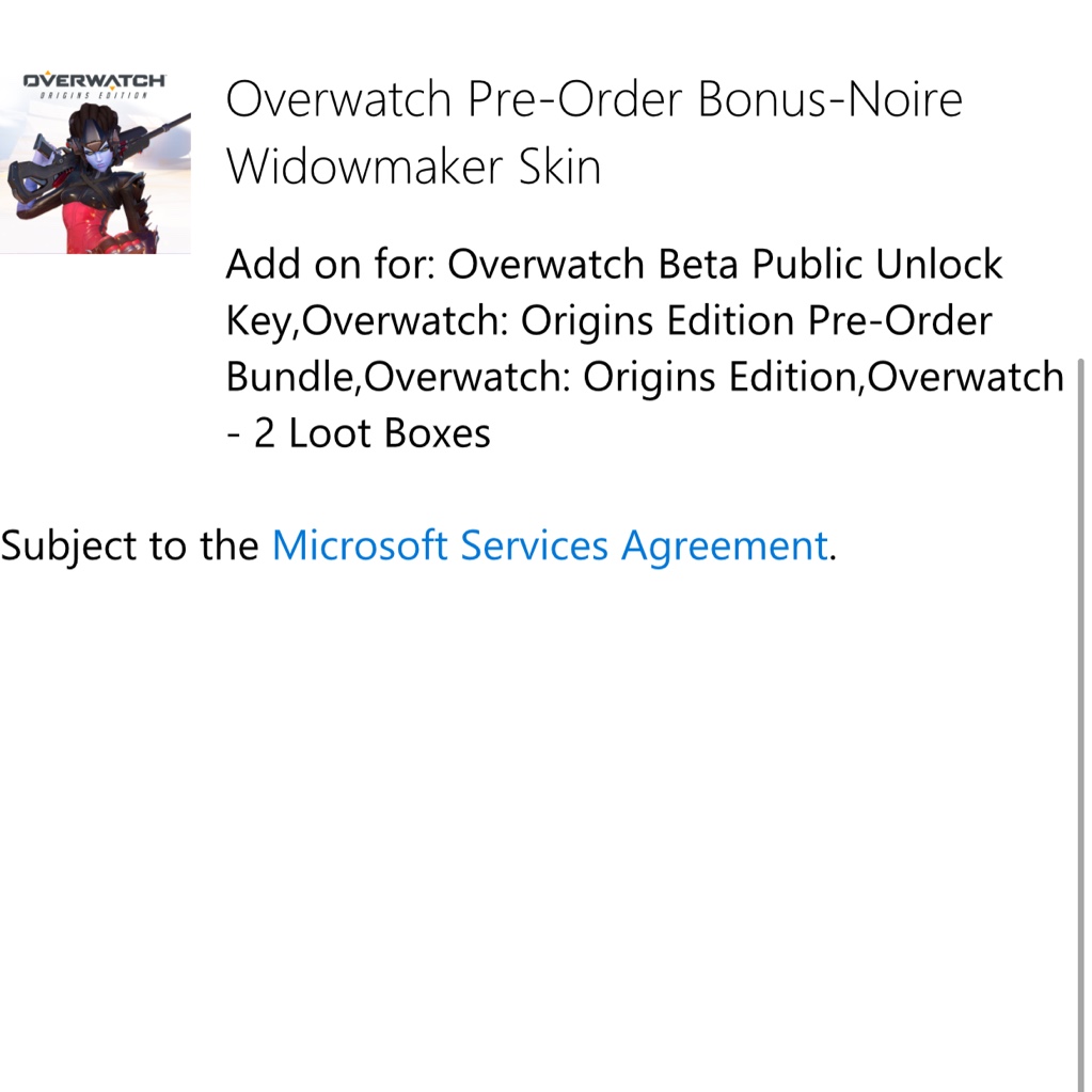 Overwatch Noire Widowmaker Skin - XBox One Games - Gameflip