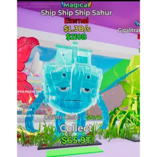 Fortnite Steal the brainrot Magical Ship Ship Sahur