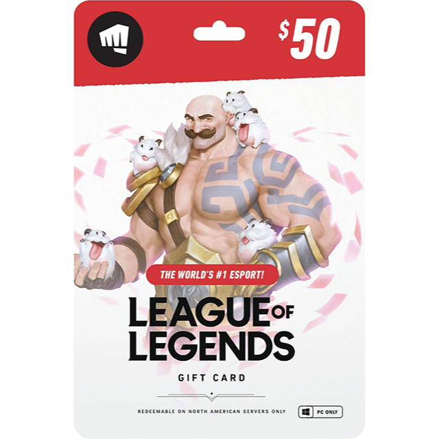  League of Legends $10 Gift Card - NA Server Only