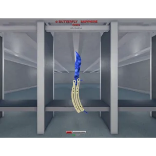 🔥FAST DELIVERY SNIPER DUELS SAPPHIRE BUTTERFLY KNIFE SI