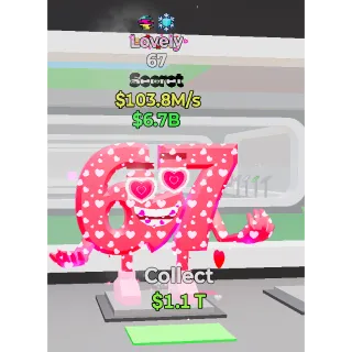 Steal the Brainrot lovely 67 2 trait