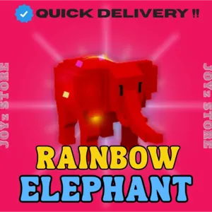 RAINBOW HATCHED ELEPHANT