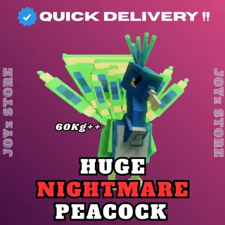 HUGE TITANIC NIGHTMARE PEACOCK 60Kg+ (15s CD WITH TOY)
